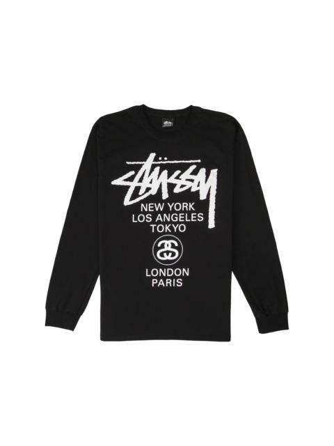 Stussy World Tour L/S T-Shirt Black