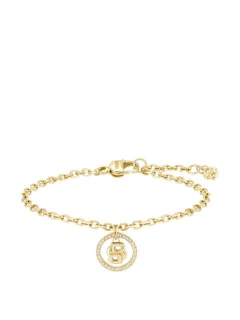 GOLD-TONE BRACELET WITH DOUBLE B MONOGRAM CHARM