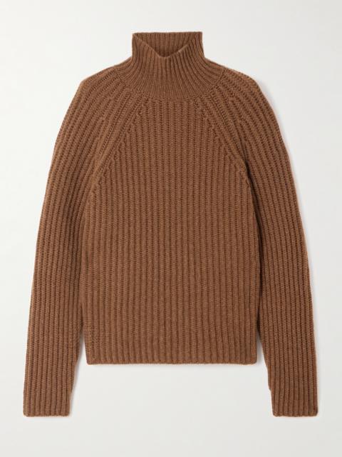 Athos Ribbed Cashmere Turtleneck Sweater