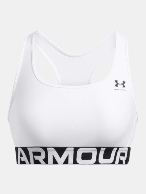 Women's HeatGear® Armour Mid Branded Sports Bra