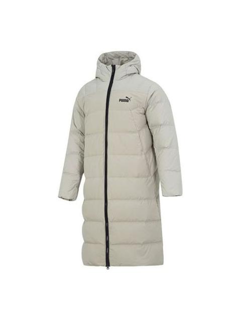 Puma Hooded Down Coat Jacket 'White' 672435-68
