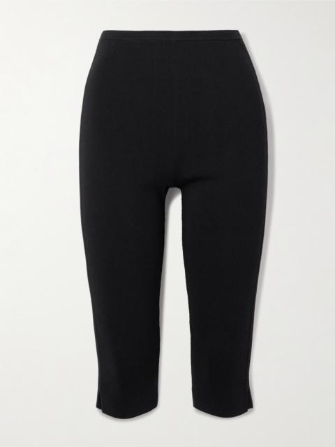 Cropped Crepe Slim-leg Pants