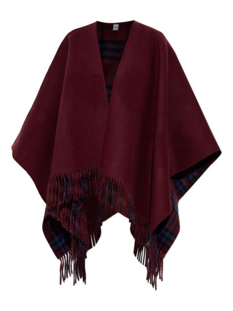 reversible fringed cape