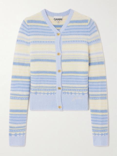 Striped Knitted Cardigan