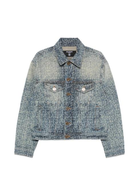 monogram denim jacket
