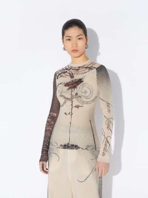 THE “TATTOO ROSE AND BIRD” TOP