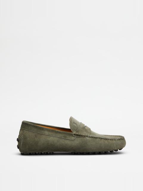 GOMMINO LOAFERS IN SUEDE - GREEN