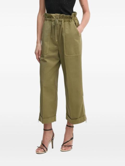 drawstring cuffed trousers
