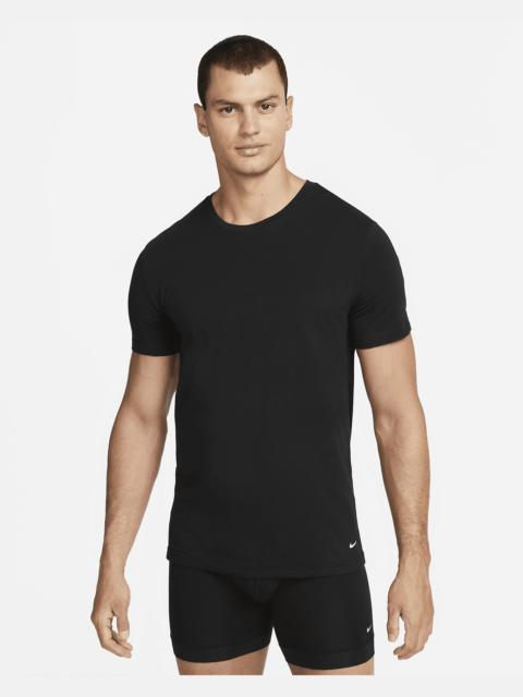 Nike Dri-FIT Essential Cotton Stretch Men's Slim Fit Crew Neck Undershirt (2-Pack)