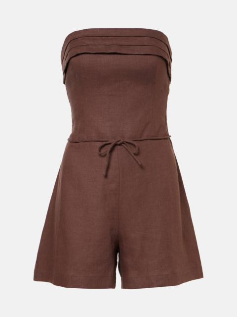 Fleuri linen jumpsuit