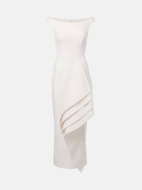 Bree draped midi dress