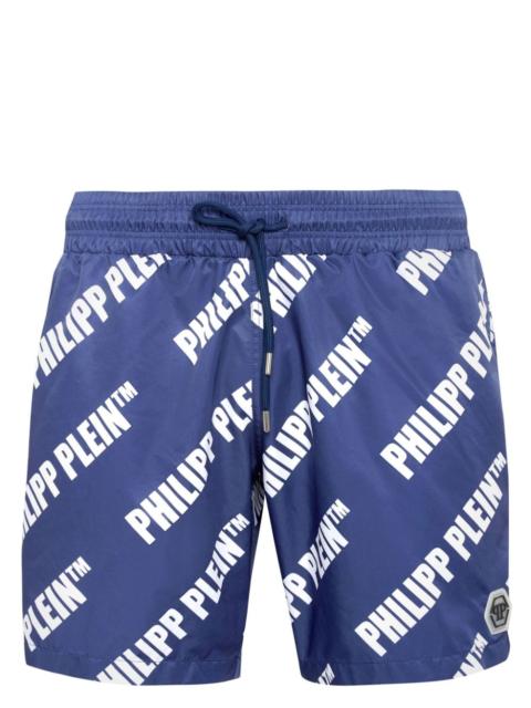 logo-print swim shorts
