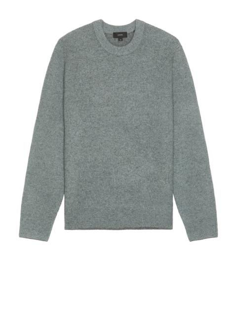 Cashmere Thermal Crewneck Sweater in Parlor Blue