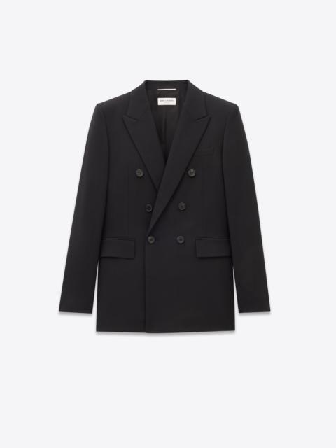 jacket in wool gabardine