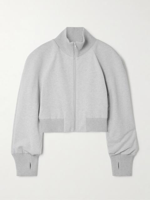 Oversized Stretch-cotton Jersey Bomber Jacket