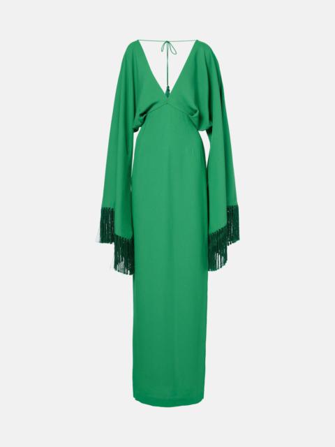 Magnifique fringed gown