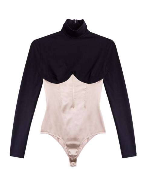 Mock Neck Long Sleeve Bodysuit