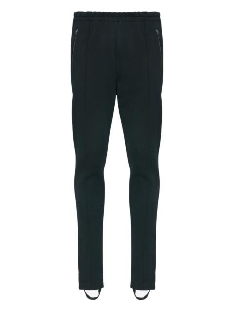 side-stripe zip-detail trousers