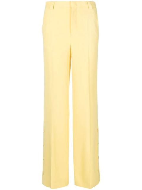 wide-legged tailored trousers
