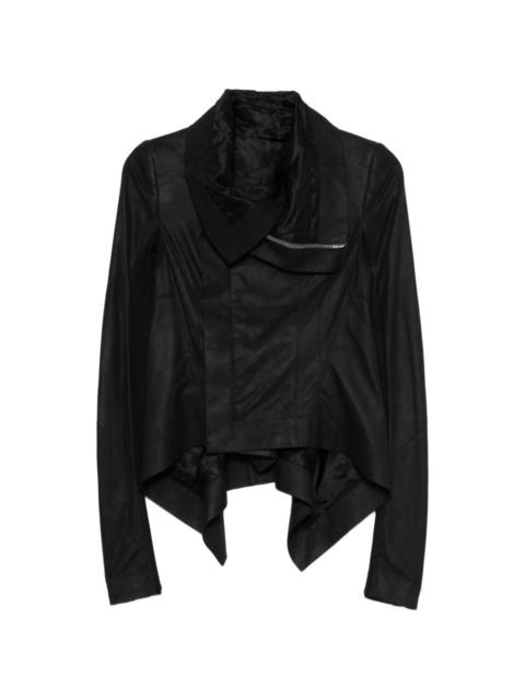 Naska asymmetric zip-up biker jacket