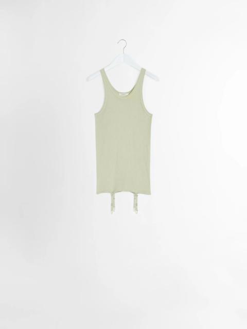 SEAMLESS RIB TANK TOP WITH SUSPENDERS