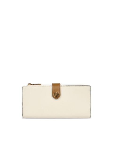 Pegaso-motif leather wallet