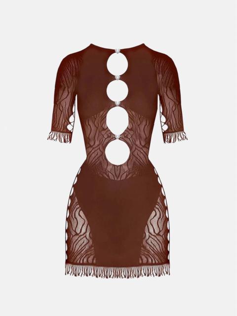 MIRANDA DRESS OLD MONEY BROWN
