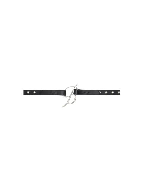 Black Eyelet Belt