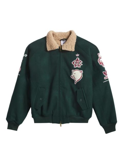 logo-patch bomber jacket