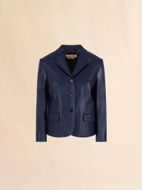 BLUE NAPPA JACKET