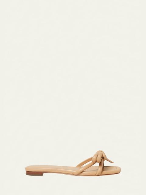 Hadley Leather Bow Sandals