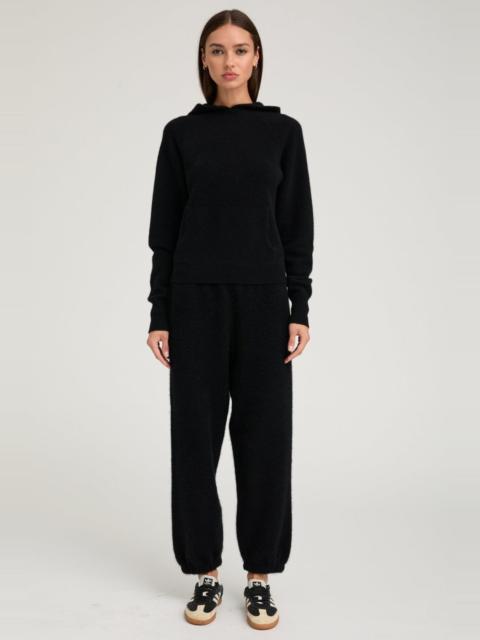 BLACK CASHMERE SWEATPANTS