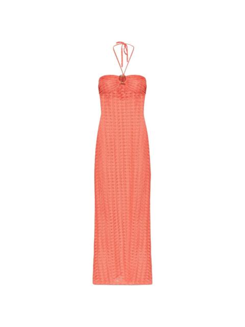 Harriet halterneck maxi dress