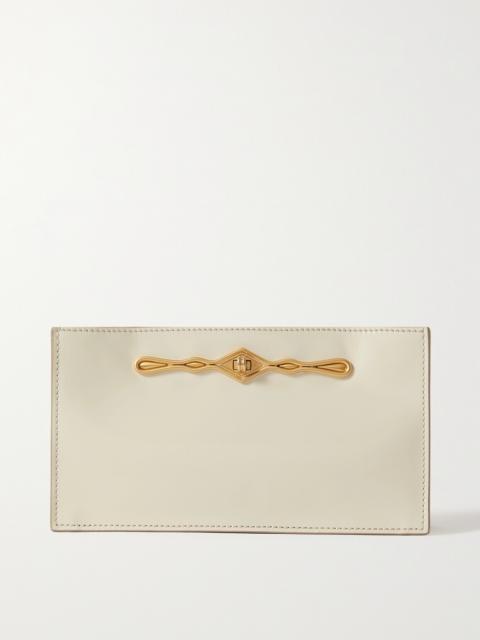 + Fernando Jorge Ease Embellished Glossed-leather Clutch