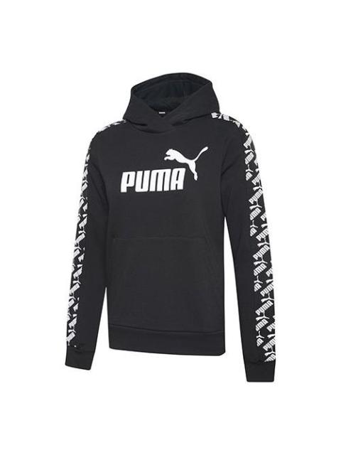 (WMNS) PUMA Amplified Cropped Hoodie 'Black' 583817-01