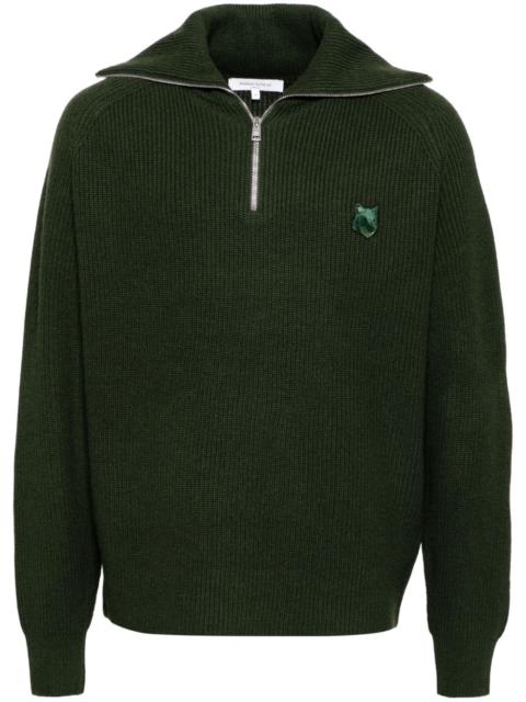 zip-collar jumper