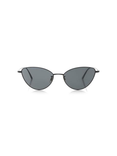 x Oliver Peoples 1998C Cat-Eye Metal Sunglasses black