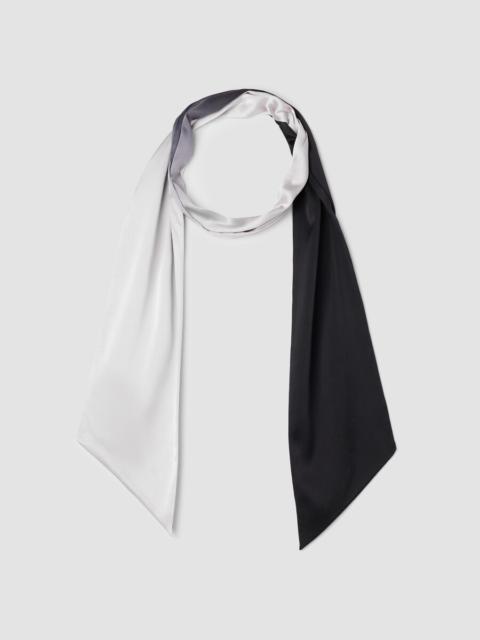 Ombré Silk Charmeuse Double Tie Scarf