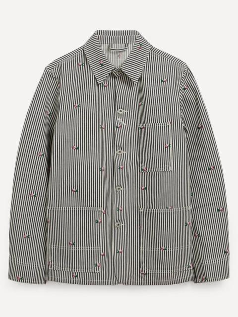 Striped KENZO Pixels Denim Workwear Jacket