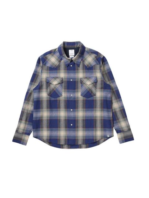 FOUR CORNERS CHECK L/S BLUE