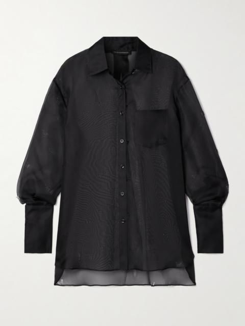 Laser-cut Silk-organza Shirt