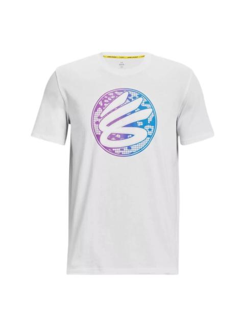 Under Armour Curry Gradient Heavyweight T-shirt 'White Multi' 1376274-100