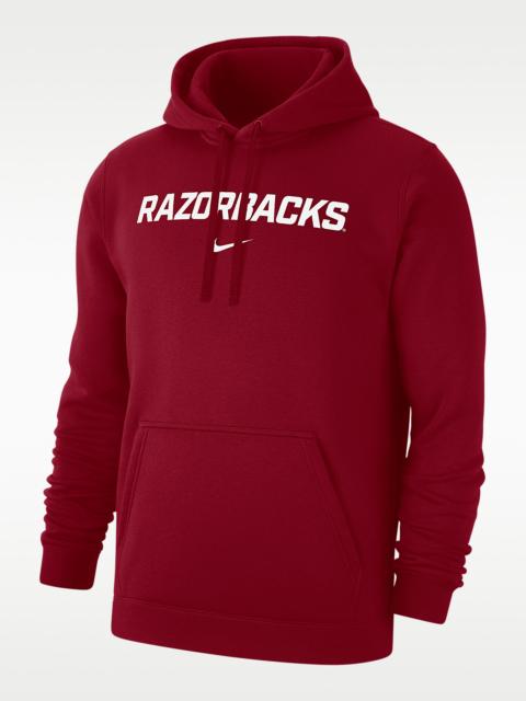 Arkansas Club Fleece Men's Nike College Pullover Hoodie