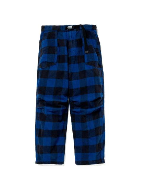 Alpinist Easy Pants Cotton Flannel Block Check 'Blue / Black'