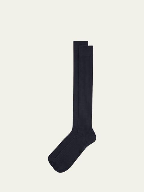 Men's Sottile Wool, Cashmere and Silk Mid-Calf Socks