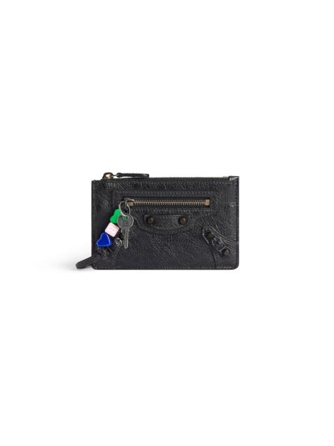 Women's Le City Long Coin And Card Holder in Black