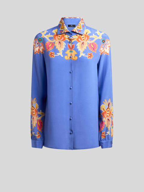 PRINTED CREPE DE CHINE SHIRT