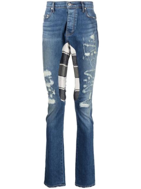 distressed skinny jeans