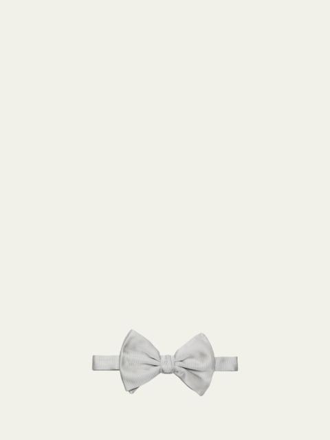 Men's Solid Silk Bow Tie