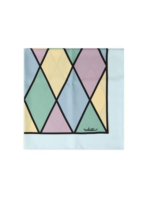 rhombelle-print scarf